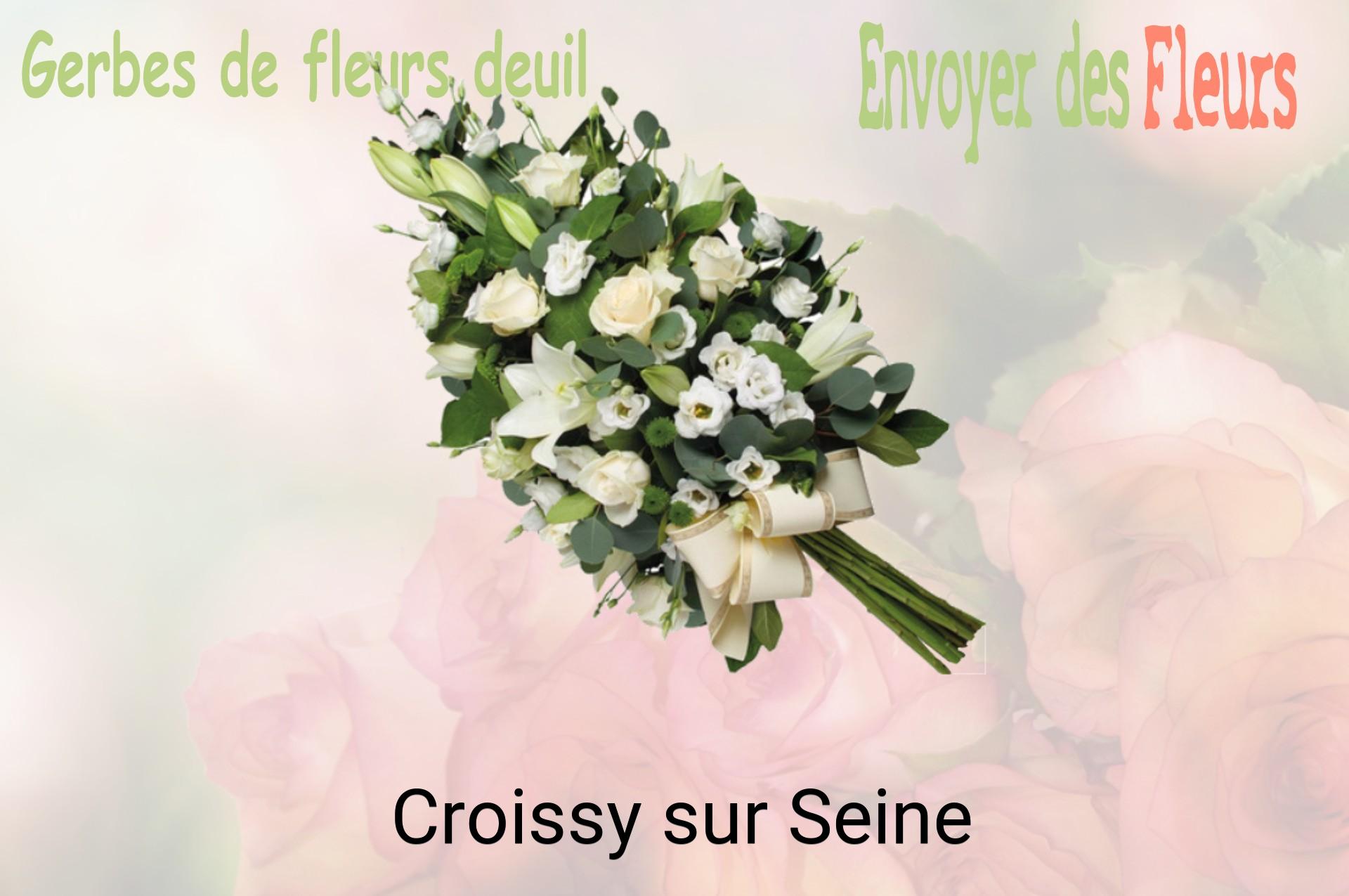 Gerbe de fleurs de deuil livrée à Croissy-sur-Seine